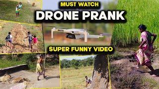 Drone Prank with Villagers  ll Funny Reaction ll Watch The Video Till the End