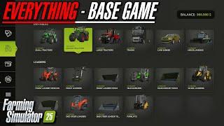 FS25 - All Base Game Vehicles & Equipment - Farming Simulator 25