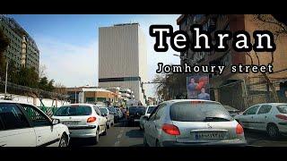DRIVE IN JOMHOURY STREET-IRAN TEHRAN2022/رانندگی در خیابان جمهوری-ایران تهران1401
