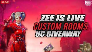 pubg mobile live custom room uc giveaway rooms#zeeisLive #pubgmobile#gaming #famousmunda #roadto20k