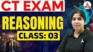 CT Exam Preparation 2025 | CT Entrance Previous Year Questions | Reasoning by gayatri Maam #3