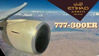4K Etihad Airways 777-300ER Economy Class  Rome FCO - Abu Dhabi AUH  [FULL FLIGHT REPORT]