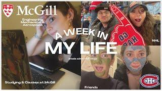 Week in my life as an engineering student at McGill University (NHL, Classes, Rocket Team, etc)