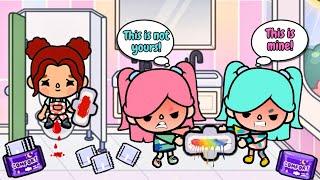 PART 2 I'm The Only Girl With Rainbow Period | Toca Boca | Toca life world