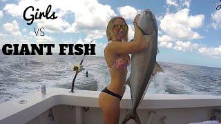 Girls vs Deep Sea GIANTS!! Amberjack Fishing | Miss Annie in Palm Beach