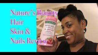 Nature’s Bounty Hair Skin & Nails Gummies Review~ My natural hair journey