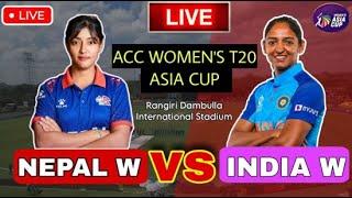 NEPAL W VS INDIA W || ACC T20 CRICKET WOMENS ASIA CUP || NEP VS IND LIVE analysis