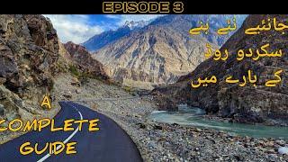 Riding on newly built Skardu road | Day 3 | Jaglot to Skardu | Autumn Solo Ride
