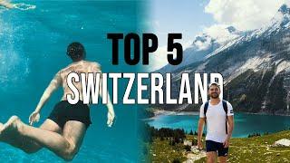 TOP 5 SWITZERLAND LAKES in the SWISS ALPS (TRAVELLERS PARADISE)