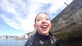 Gamrie Harbour 8/8/2020 Marissa Swimming the full length