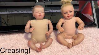 Let’s paint a baby! Adding creases on my reborn art dolls.