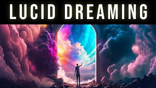 Enter The Dream World | Lucid Dreaming Music To Induce Lucid Dreams | Black Screen REM Sleep Music