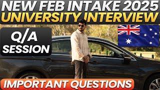 Want to Study in Australia in FEB 2025? This Q/A Session is a GAME CHANGER | Q/A Session 20