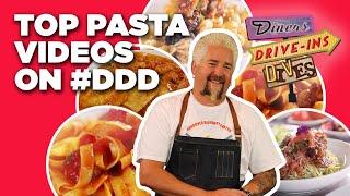 Top 15 Craziest #DDD Pasta Videos with Guy Fieri | Diners, Drive-Ins and Dives | Food Network