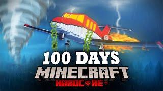 100 DAYS ON A PLANE IN A NATURAL DISASTERS APOCALYPSE IN MINECRAFT, AND HERE’S WHAT HAPPENED! #1