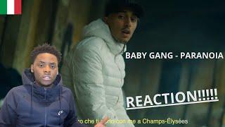 UK  REACTION TO  ITALIAN | Baby Gang - Paranoia (Official Video)