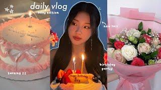 birthday vlog : turning 22, hair transformation, partying, grandma's recipes