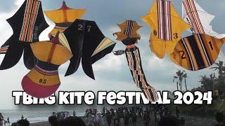 Nonton Lomba Layangan TBNG Kite Festival 2024 - Pantai Pangkung Tibah Tabanan