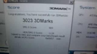 3DMARK06 3000OVER!! Phenom2x2-550BE+785G(HD4200)+RetailFAN