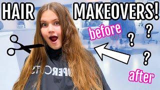 BACK TO SCHOOL HAiR MAKEOVERS for my 5/ KiDS!‍️ they choose their own haircuts!