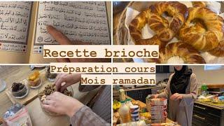 Préparatifs  mois ramadan   recette brioche   sucrée ou salée