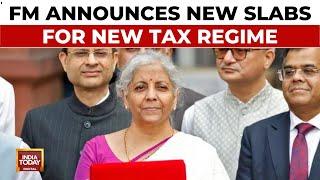 Union Budget 2024 | FM Sitharaman Tweaks Income Tax Slabs For New Tax Regime | India Today