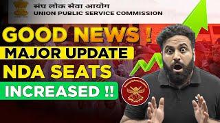 NDA 2024 Update Good News For NDA Aspirants! UPSC Increased Vacancy- Full Info- Learn with Sumit