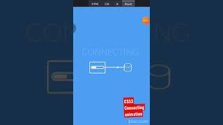 Connecting Animation using Html and CSS3 #shorts #youtubeshortsfeature #way2techknowledge #short