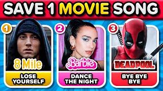 SAVE ONE SONG - Popular MOVIES Songs  Choose your FAVORITE SONG ⭐ | Music Quiz