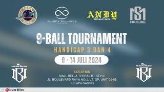 [ Day 4 ] Yayan - The Cue Billiard vs Sitta - Outbreak | 9-Ball Turnament Hc 3-4 The Cue Ball