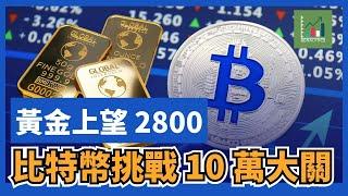 【每週外匯分析】比特幣再試10萬美元！黃金上望 2800？｜外匯、商品及加密貨幣走勢分析