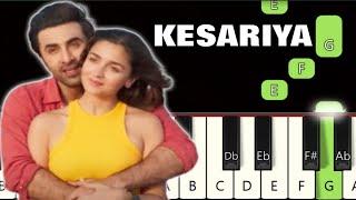 Kesariya Song  | Piano tutorial | Piano Notes | Piano Online #pianotimepass #kesariya