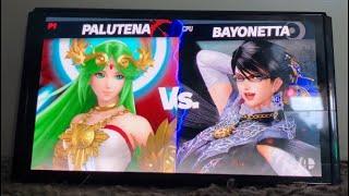 Palutena VS Bayonetta In Super Smash Bros Ultimate Gameplay