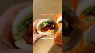 Sticky tofu baos  #recipe #veganfood