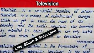 English essay on Television | Write English Paragraph on Television |Simple easy essay on Television