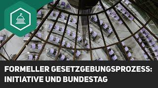Formeller Gesetzgebungsprozess: Initiative und Bundestag
