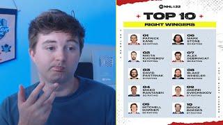 NHL 22 RATINGS REVIEW | TOP 10 RIGHT WINGERS