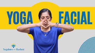 Face Yoga Exercises to De-stress and Relax | Yogalates with Rashmi