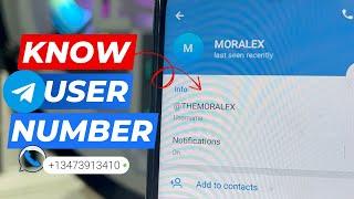 How To Know Telegram User Phone Number || Find Hidden Phone Numbers On Telegram