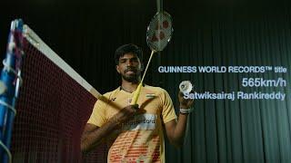 Badminton Smash GUINNESS WORLD RECORD | Satwiksairaj Rankireddy