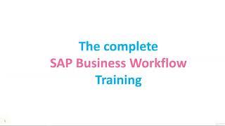 The Complete SAP Workflow Training (2020) - learn SAP Workflow