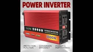 3000W Car Inverter 12V 220V Power Converter Adaptor Solar Inverter Power Bank for Truck Outdoor