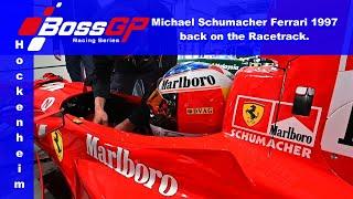 Boss GP Hockenheimring 2024. Mit Michael Schuhmacher Ferrari 1997.