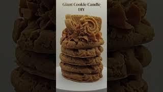 DIY Giant Cookie Candle - Beautiful Dessert Candles by ESSENCE MELTS #fallcake #cookies #candle