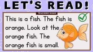 LET'S READ! | ENGLISH READING | SIMPLE SENTENCES FOR KIDS GRADE 1 & KINDER | TEACHING MAMA