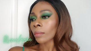 MAQUILLAGE MONOCHROME VERT  TUTORIEL