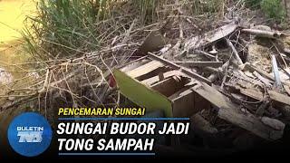 PENCEMARAN SUNGAI | Tebing Sungai Budor Dijadikan Tong Sampah