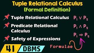 Tuple Relational Calculus (Formal Definition)