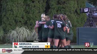 HIGHLIGHTS: No. 5 Michigan State women's soccer cruises past Nebraska 4-1 for Spartans best start...