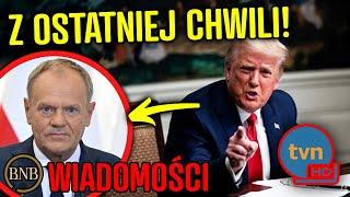 Tusk W PANICE! Trump Postawi Polsce ULTIMATUM? Chodzi o TVN